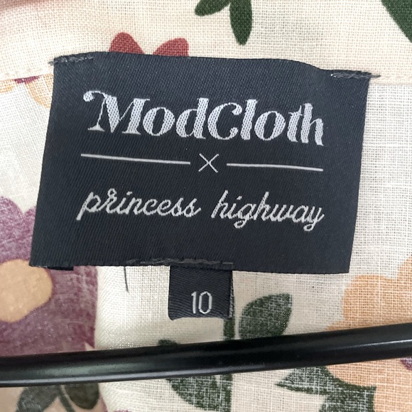 🌻 Modcloth x Princess Highway Floral Tie-Front Blouse 🌻 US 6 • AU 10 🌻 - Picture 2 of 4
